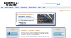 Desktop Screenshot of dynamationresearch.com